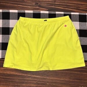 Vogo neon yellow fitness skirt small